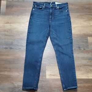 Rag & Bone Blue Nina High Rise Skinny Jeans Modern Fit